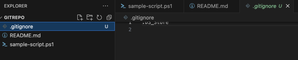 using a .gitignore file in git for system administration